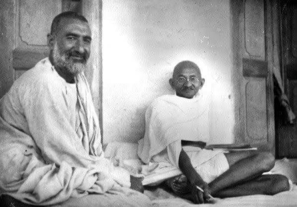 Khan Abdul Ghaffar Khan with Mahatma Gandhi